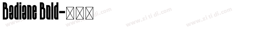 Badiane Bold字体转换